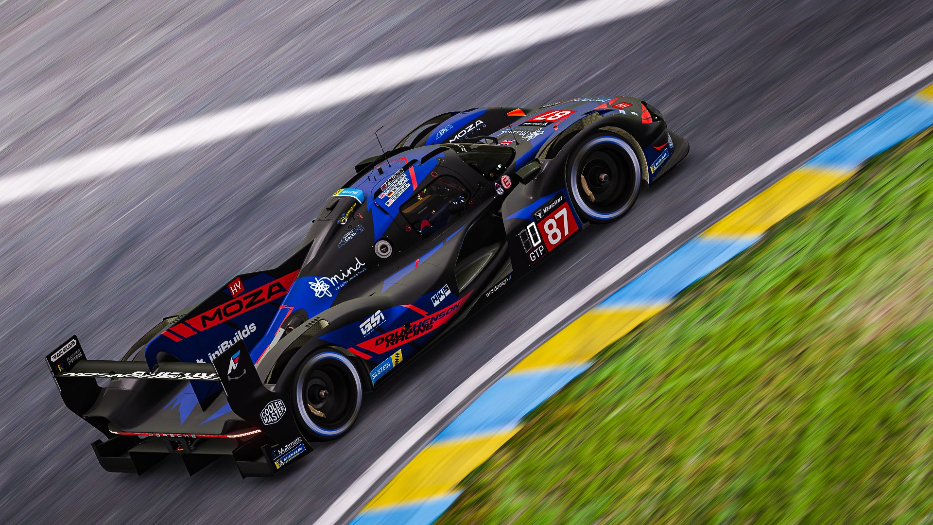 Custom Doug Henson Racing livery design for Le Mans 24 Hours - Porsche 963 (2024). This is the Porsche 963 GTP livery that Jimmy and the crew ran for the 2024 iRacing Le Mans 24 Hours.
