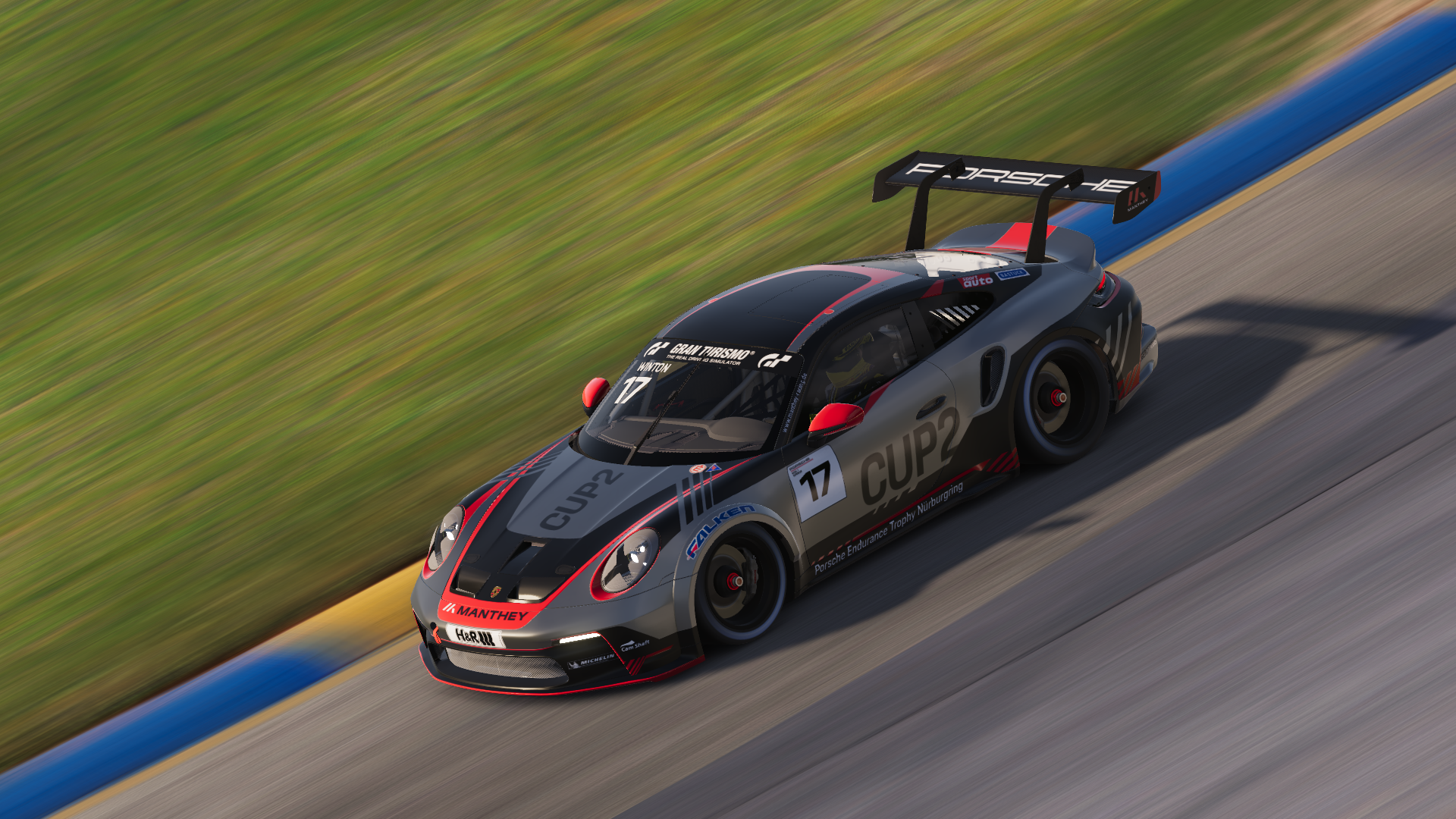 Custom SFD Design livery design for Commission - Manthey Porsche Cup (2024). A detailed replica livery, painted on request for Christian Challiner.