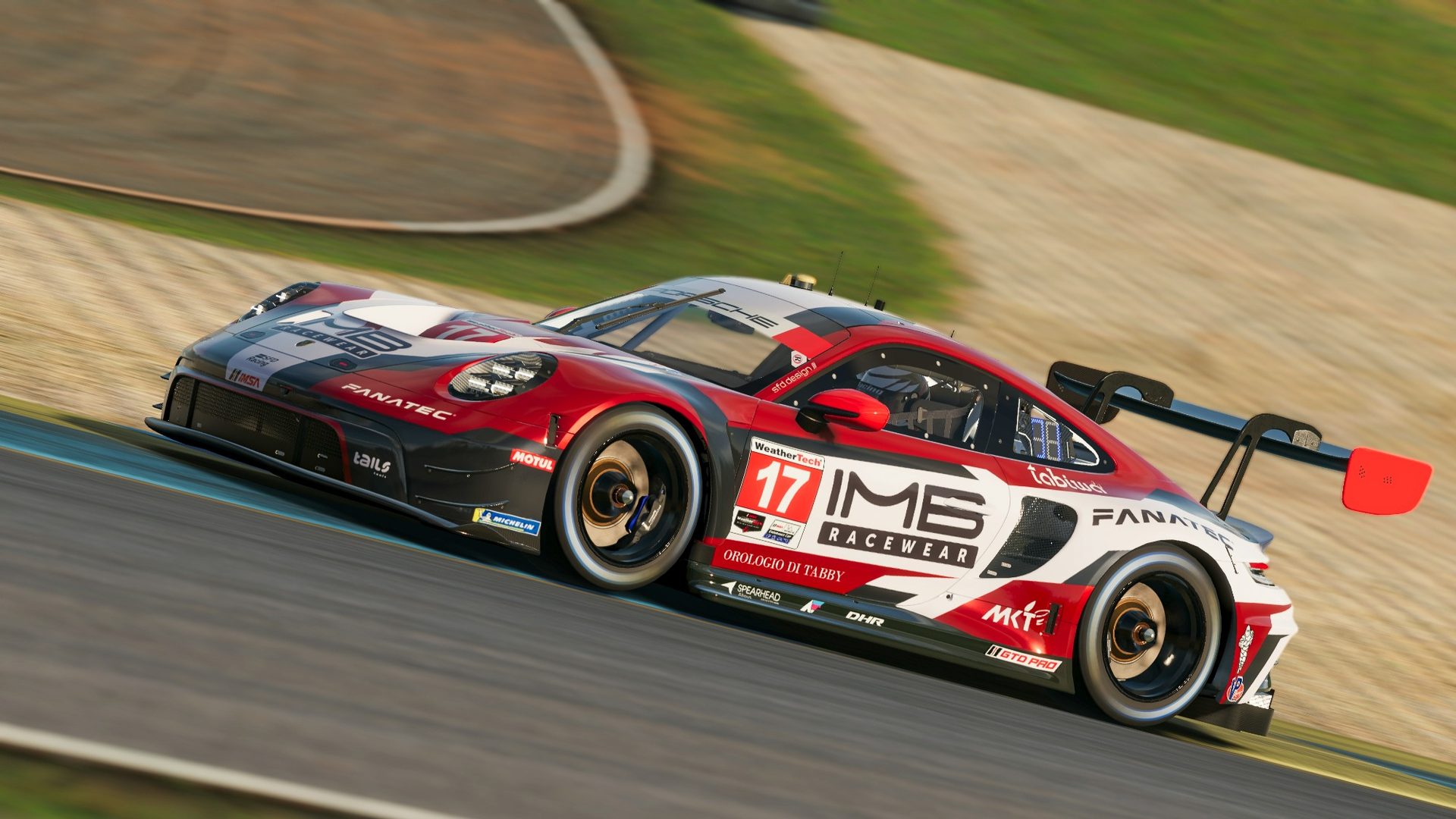 Custom SFD Design livery design for SFD Racing - Porsche 992 GT3.R (2023). I didn't realize it at the time, but this Porsche 992 GT3.R livery would kickstart a new visual identity for SFD Racing going forward. Still a big fan of it.
